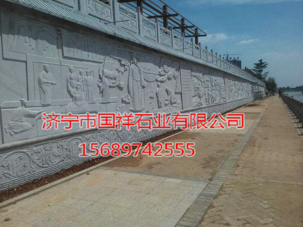 2013年安徽省合肥市肥西县石雕壁画施工案例