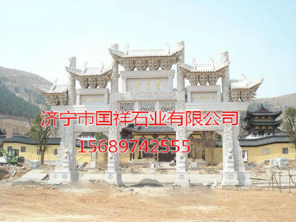2014年福建省漳州市漳浦县石雕牌楼施工案例